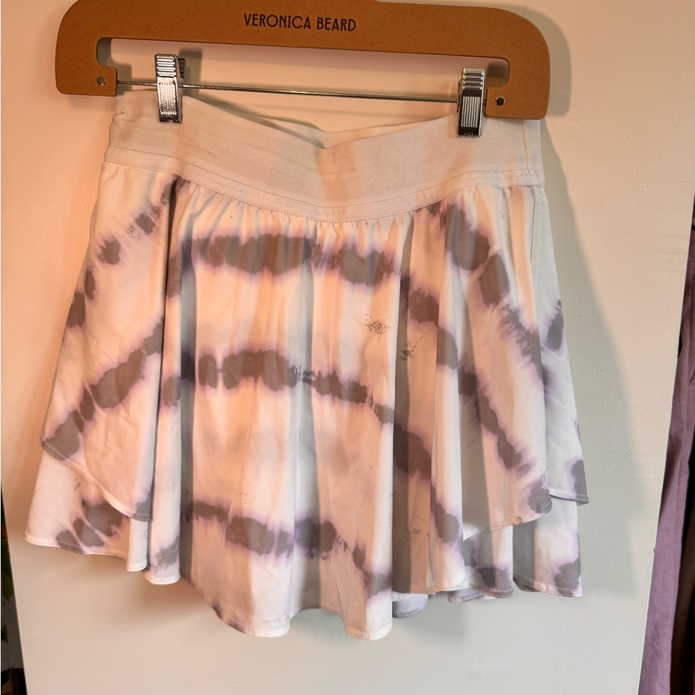 Lululemon Athletica Pink and Orange Mini Skater Skirt
